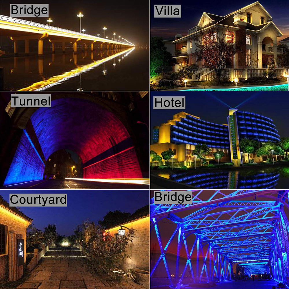 RF Remote RGB Color Changing LED Linear Wall Washer Lights RF Remote RGB Color Changing LED Linear Wall Washer Lights